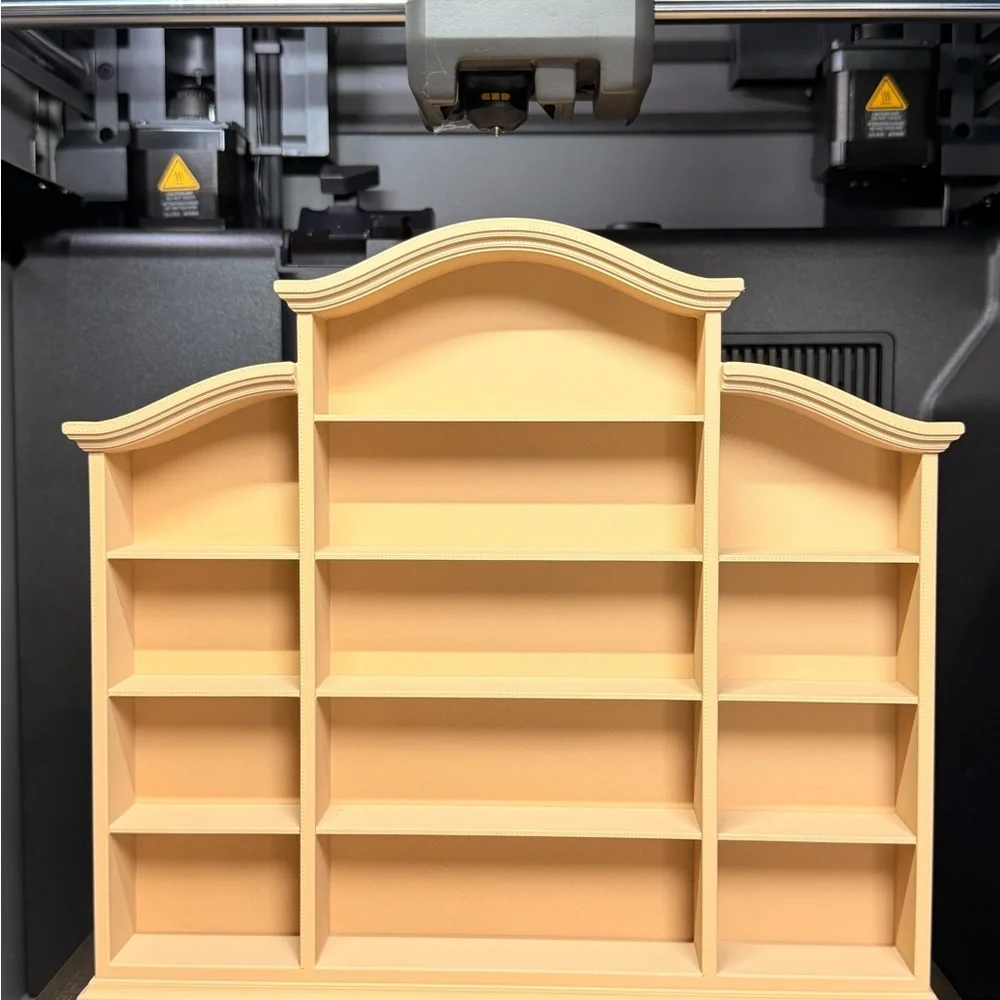 Elegant Tan Wall Display Shelf